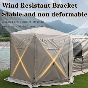 Toldo Portátil de Tela Oxford para Exteriores, Plegable, Conectable, para Puerta Trasera de Coche, Toldo Individual para Camping, para SUV, <span class=keywords><strong>Furgoneta</strong></span>, Tienda de Campaña para Camping - Product Image 4