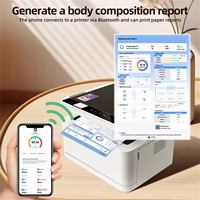 Balance de salle de bain personnalisée OEM/ODM unique avec analyseur corporel, mesure de la graisse et de l'eau, capacité de 180 kg, Wi-Fi