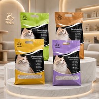 Échantillon Gratuit en Gros de Litière pour Chat en Bentonite 100% Naturelle, Matière Première, Forte Agglomération, Haute Densité, Sable Nettoyant pour Chat