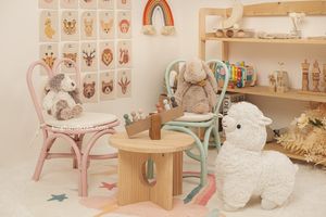 Chaise pour enfant en rotin tressé à la main, moderne et durable, pour l'extérieur, cadeau pour chambre d'enfant, salle de jeux, chambre à coucher - Product Image 5