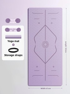 Tapis de yoga en TPE du fabricant - Antidérapant, épaisseur 5 mm, forme rectangulaire, pour saut à la corde/danse, fitness à domicile, vente en gros S1794 - Product Image 4
