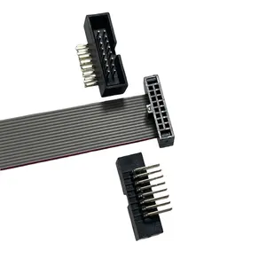 idc 1.27 mm connector IDC flat wire cable assembly