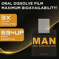 VitaHall Film Oral Dissoluble pour Hommes 30 Bandes Ultra-Fines à Dissolution Rapide Sans Eau Nécessaire Anti-Fatigue Soutien Immunitaire OEM Marque Privée