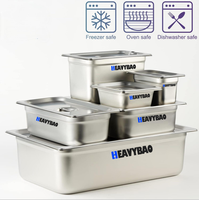 Heavy bao Edelstahl Dampf Tisch pfannen Silber Chafer Pfanne für Hotels Restaurants Buffets Catering & Food Service