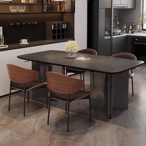 Bàn kiểu Bắc Âu chất lượng cao với chân gia cố, thiết kế hiện đại, mới về, thích hợp cho nhà ở hoặc khách sạn, phòng bếp, phòng ăn - Product Image 5