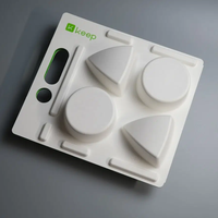 Boîte en pulpe moulée sur mesure, écologique, avec poignée, pour l'emballage des produits de soins personnels