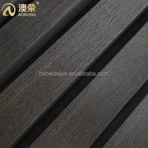 Aisladores de sonido de fácil instalación, decoración del hogar, pegatinas de pared de lujo, 3 lados, Natural chapa de madera, listones de madera, Panel de pared - Product Image 1