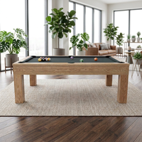 Table de jeu tout-en-un 3-en-1 : se transforme en billard, ping-pong et table à manger pour la maison