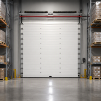 Porte sectionnelle en acier galvanisé résistante au vent pour usine de production industrielle et atelier de livraison