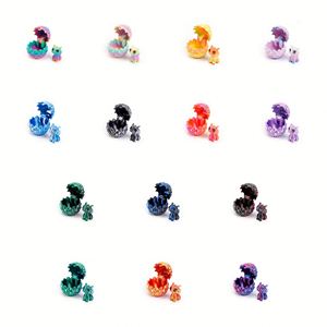 Ensemble d'œufs de dragon imprimés en 3D, jouets colorés pour enfants, ornements, modèle de décompression, œufs de dinosaures volants pour la maison, cadeaux pour enfants, PLA - Product Image 4