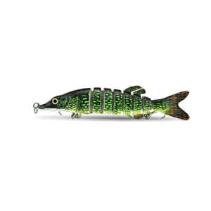 Nouvelles leurres de pêche, appâts durs articulés en 8 segments, leurres pour brochet, muskie, walleye, swimbait, wobblers réalistes, matériel de pêche pour brochet - Product Image 6