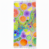 Écharpe/Châle Long en Polyester Imprimé UV, Effet Cachemire Doux, Motif Géométrique Peint à la Main, Accessoire de Mode – Meilleure Vente