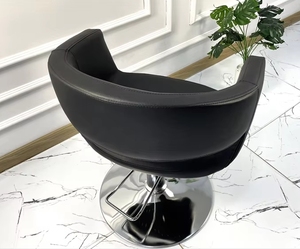 Sillón de Peluquería Metálico para Cortar y Teñir el Cabello, con Elevación, Simple, de Cuero, Puede Colocarse Boca Abajo - Product Image 3
