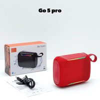 Speaker GO5 Pro Portabel Mini untuk Luar Ruangan, Speaker Bass yang Dapat Diputar dari Kartu