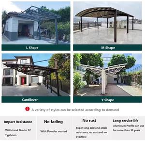 En vente extérieur pare-soleil Polycarbonate <span class=keywords><strong>pas</strong></span> <span class=keywords><strong>cher</strong></span> Carport Parking Cantilever Métal Carports pour voiture Parking <span class=keywords><strong>Garage</strong></span> Auvent Aluminium - Product Image 3