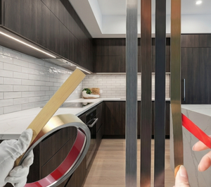 Strisce Decorative da Parete con Design Geometrico Moderno per Lobby di Hotel, Esterni di Ville e Ristrutturazioni di Pareti di Fondo - Product Image 2