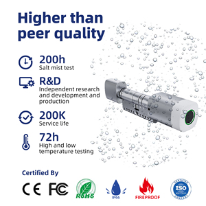 Liliwise Adjustable Waterproof Cylinder <b>Lock</b> Smart Cylinder Code Password Electronic Cylinder Keyless Digital Cylinder <b>Lock</b> - Product Image 2