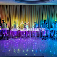 Costumes de ballerine à LED Discount Price Chine pour filles adultes jupe tutu à lumière LED, robe de danse orientale à LED, blanc 1 pièce