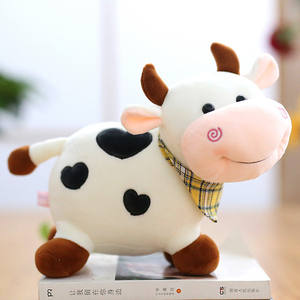 Peluche de Vaca Esponjoso, Juguete de Peluche Personalizado, Almohada de Peluche para Abrazar, Muñeco de Peluche, Juguete Relajante para Bebés - Product Image 2