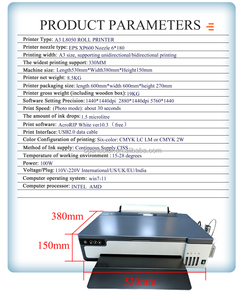 เครื่องพิมพ์ DTF ยอดนิยม ราคาประหยัด ขนาด A3 33 ซม. รุ่น Xp600 สำหรับพิมพ์ลายลงเสื้อผ้า ขาย - Product Image 3