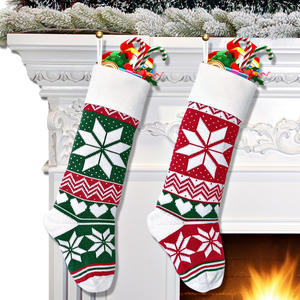 Calcetines Navideños Tejidos Tradicionales al por Mayor, Patrones Personalizados, Santa, Pingüino, Reno, Decoración Navideña Colgante - Product Image 5