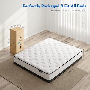 Chất Lượng Cao Khách Sạn Đồ Nội Thất Phòng Ngủ Đôi Đôi Nữ Hoàng Vua Kích Thước Mùa Xuân Nệm Colchon Nén Hộp Cho Các Trường Học Bệnh Viện Sử Dụng - Product Image 2