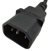 16A 250V IEC C14 Stecker auf EU Schuko Buchse Kurzes Verlängerungskabel, 3-adriges H05VV-F Kabel für PDU, USV