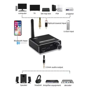 Digital Sound Decoder 5.1 Digital To Analog Audio Converter 3 In 1 Wireless Receiver Supports USB Playback AUX Adapter