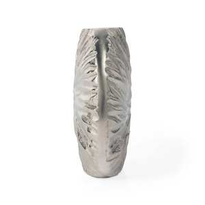 แจกันดอกไม้อลูมิเนียมสไตล์มินิมอล ดีไซน์เรียบหรูทันสมัย สีเงินด้าน เหมาะสำหรับตกแต่งห้องสไตล์ร่วมสมัย - Product Image 5