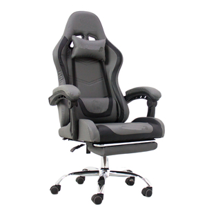 Vente en gros de fauteuil d'ordinateur de joueur bon marché fauteuil de jeu pivotant pu fauteuil de course ergonomique en cuir <span class=keywords><strong>rose</strong></span> rouge avec repose-pieds - Product Image 2