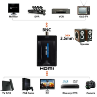 Adaptateur BNC CCTV, dégradateur vidéo professionnel, sortie vidéo composite BNC, dégradateur vidéo