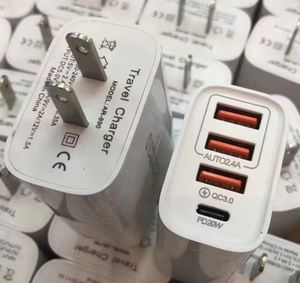2026 Newest Wholesale 12W 4-Port <b>USB</b> A Type-<b>C</b> Wall Charger PD QC3.0 Fast Charger for Mobile Phones US EU <b>Plug</b> <b>Adapter</b> - Product Image 6