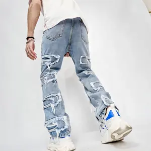 Factory Custom Cotton/spandex New Style Denim Pent Blue Plus Size Men's Jeans Top Quality Baggy Jeans Men