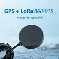 Antenne combinée GNSS MIMO personnalisable, résistante aux intempéries IP67, à montage adhésif, profil bas, IoT GPS L1 LoRa 868 MHz 915 MHz 2 en 1