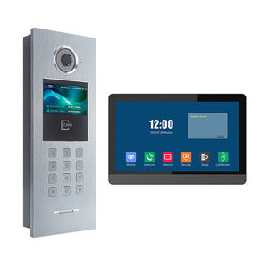 กริ่งประตูระบบอินเตอร์คอมเชื่อมต่อผ่าน WiFi กันน้ำใช้งานได้หลายฟังก์ชันหน้าจออิเล็กทรอนิกพร้อม1080P HD - Product Image 1