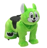 Balade d'animal de batterie de moto d'animaux montables électriques de promotion, tour d'animal en peluche à piles