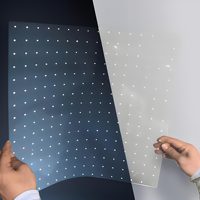 Installation facile intérieur p6 p8 p10 p16 p20 LED écran maillé d'affichage de film flexible transparent pour fabricant d'affichage de fenêtre