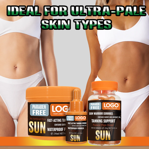 FATAZEN meilleure qualité Logo personnalisé auto-bronzant végétalien <span class=keywords><strong>carotène</strong></span> ensoleillé lueur absorbant rapidement OEM/ODM produits de beauté bronzants - Product Image 4