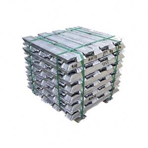 Lingote de aluminio puro Al 99.80% Lingote de aluminio sin alear Al 99,90 para refundir - Product Image 1