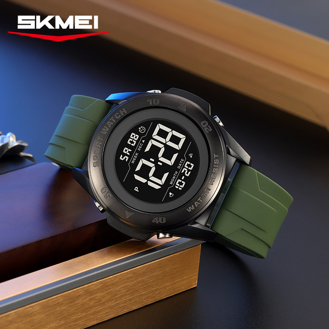 Skmei 2485 Luxury Sport Digital Watch Silicone Band Water Resistant 50m LED Display Men's Corporate Gift