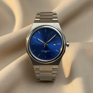 Orologio da Uomo Minimalista Ultra Sottile di Tendenza con Quadrante Sfumato Sunburst in Acciaio Inossidabile Impermeabile per Uso Quotidiano Casual - Product Image 1