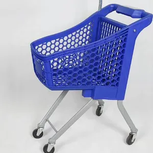 Popular Custom Design Euro Style 80l Plastic Kids Shopping Trolley Cart For Sale