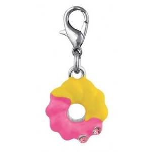 Portachiavi Charm Biscuit con accenti in cristallo per borsa o zaino - Product Image 1