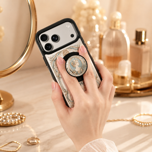 Funda Premium OEM Anticaída con Agarre Magnético, Elegante, de TPU y PC con Microfibra y Espejo para <span class=keywords><strong>iPhone</strong></span> 17 Pro Max 18 16, Cubierta para Maquillaje - Product Image 3