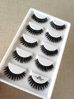 Cils entiers vegan, 5 paires, 10 paires, plateau de faux cils, cils moelleux 3D 5D 8D