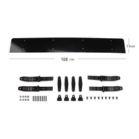 Portaequipajes de Techo para Auto, 87cm/106cm/114cm, Tabla Guía para Alerón de Techo, Silencioso y Reductor de Ruido, Accesorio para Auto