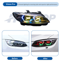 Phares HETOP E92 E93 2011-2013 Série 3, mise à niveau personnalisée spéciale, style OSS, style RGB, DRL LED uniques, Plug and Play pour BMW