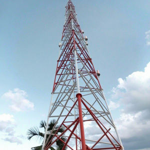 Torre Tubolare Zincata per Telecomunicazioni a 3 o 4 Gambe, in Acciaio Angolare, per Microonde, GSM, LTE, con 3 Tubi per Trasmissione del Segnale - Product Image 2