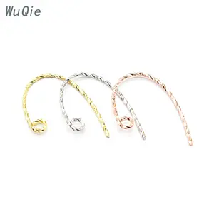 Wuqie — crochets de boucles d'oreilles en argent Sterling S925 pour fabrication de bijoux, accessoires de bricolage, 50 pièces