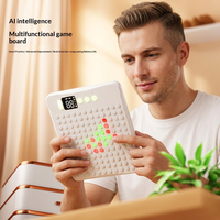 Plateau de jeu électronique multifonction intelligent AI Gomoku Go, 17 modes de jeu, modèle éducatif en silicone anti-rongeurs Vanguard